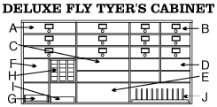 deluxe Fly Tyer's Cabinet